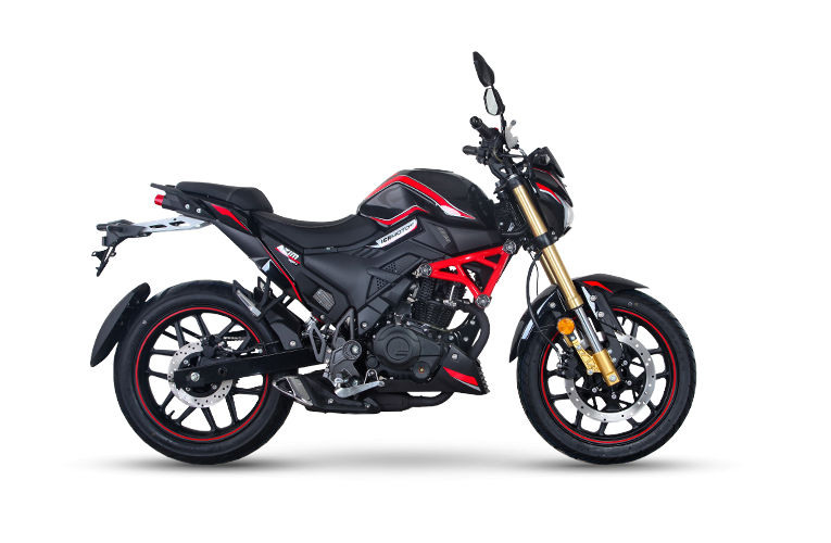 Moto Urbana AZIM 180 de color negro