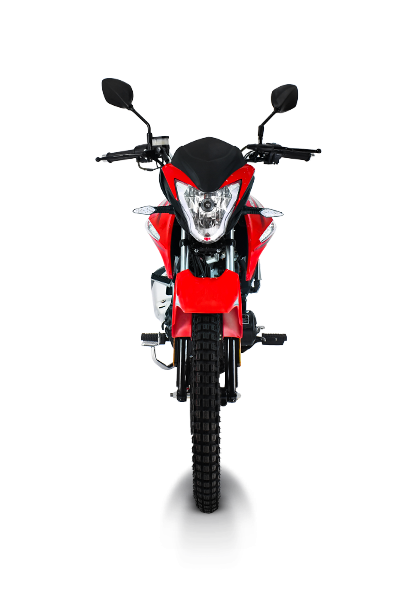 Moto utilitaria KINGFOX 150 posición frontal