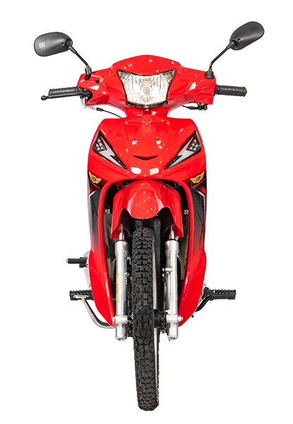 Moto cub KORI 110 posición frontal