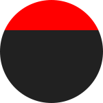 Color negro con rojo