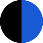 Negro con Azul