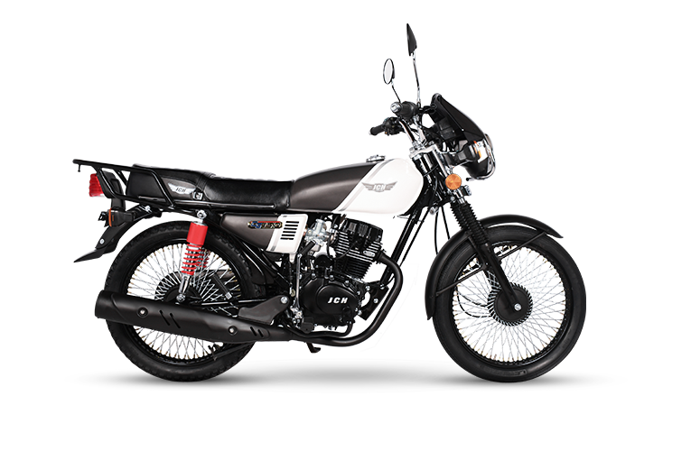 Moto utilitaria CG 125 de color rojo