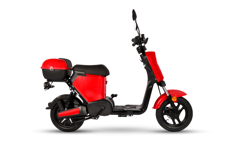 Moto electrica MY1 de color rojo