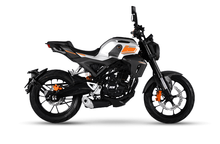 Moto pistera XDRIVE 250 de color anaranjado