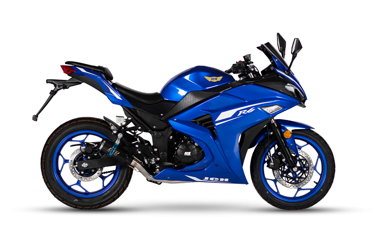 Moto pistera R6 250 azul