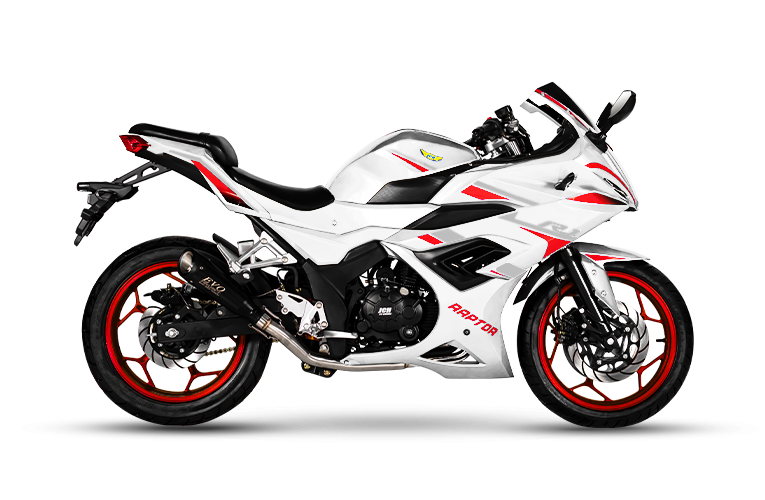 Moto Pistera RAPTOR R1 Blanco