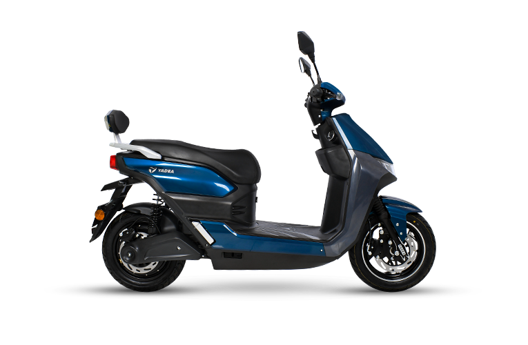 Moto electrica T9 de color azul con negro