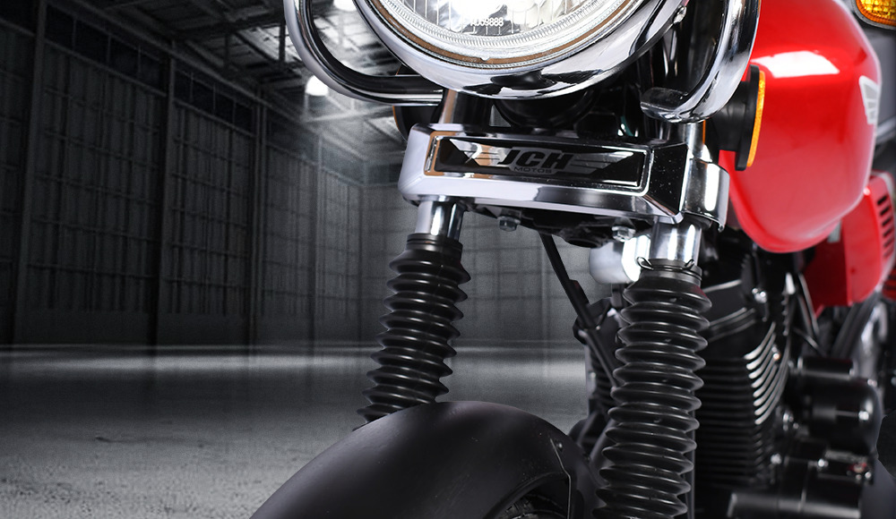 La Moto utilitaria CG 150 cuenta con una Parrilla