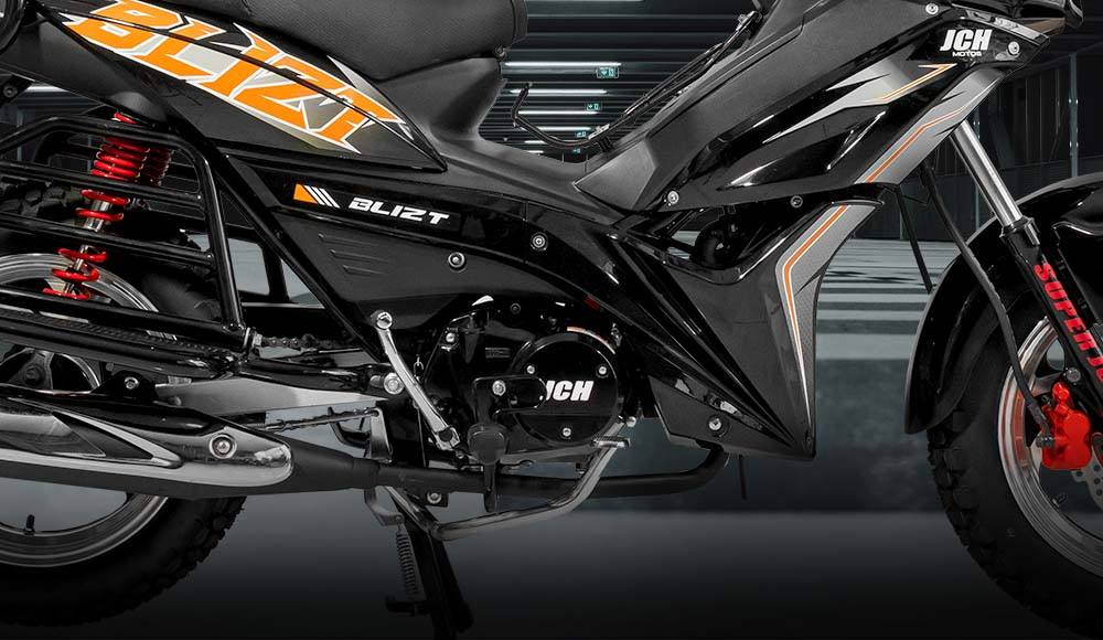 Moto cub BLIZT 125 detalles del motor