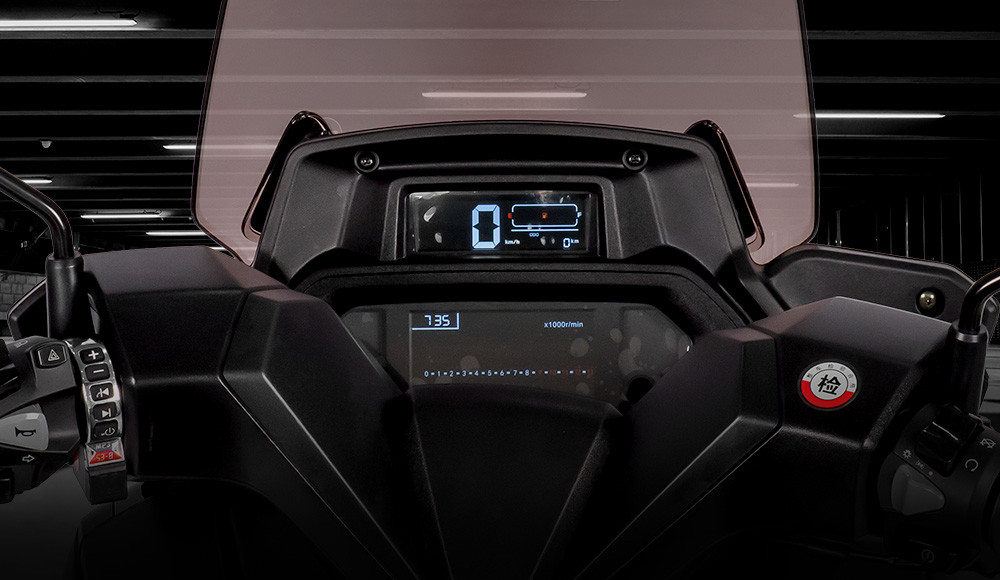 Moto Scooter ENJOY 150 V2 detalle del tablero