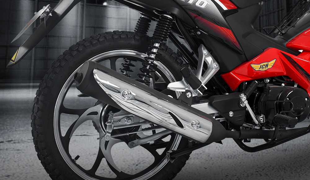 Moto cub EAGLE 110 cuenta con suspensión posterior