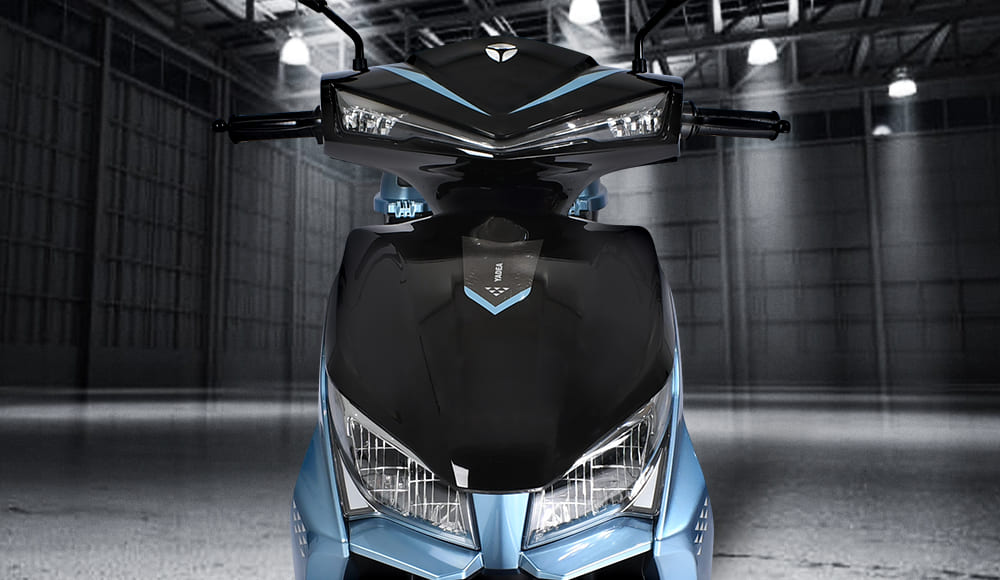 La Moto electrica RUIJIE cuenta con una cara frontal moderna y sofisticada
