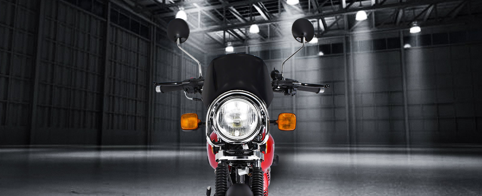 Parte Frontal de la Moto utilitariaCG 150