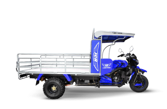Moto carguero JCH 300P de color azul