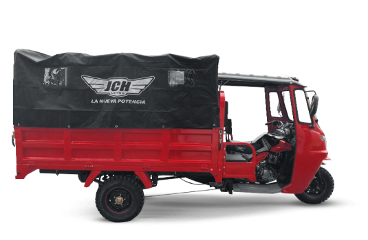 Moto carguero JCH 300XL de color rojo