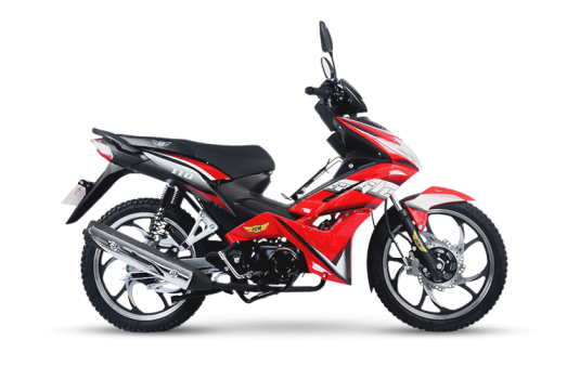 Moto cub EAGLE 110 de color rojo