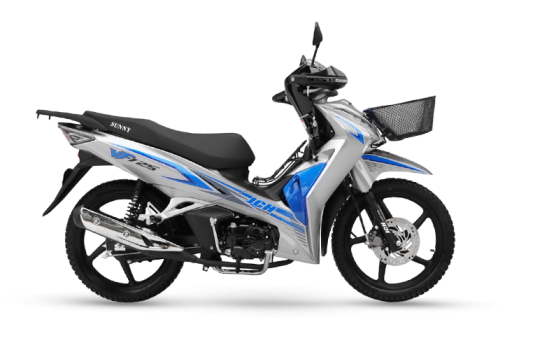 Moto CUB SUNNY 125 azul gris blanco
