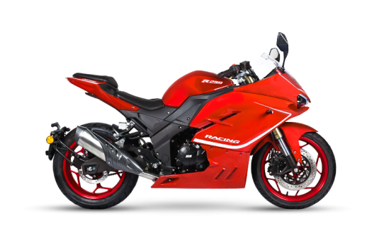 Moto Pistera RACING R250 de color rojo