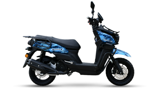 Moto Scooter THUNDER 150 color azul militar