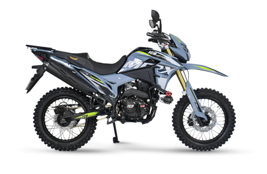 Moto todo terreno MRX 250 gris y verde